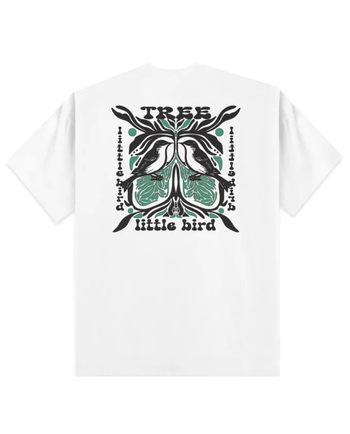 Men’s T Shirt Streetwear Oversized Tee White - 100% Cotton, Urban Graffiti Design - Image 2